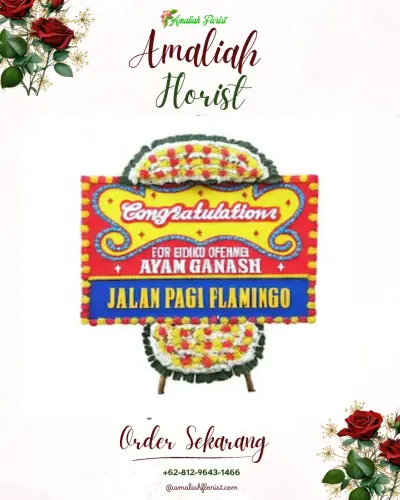 Bunga Papan Congratulation di Kledung